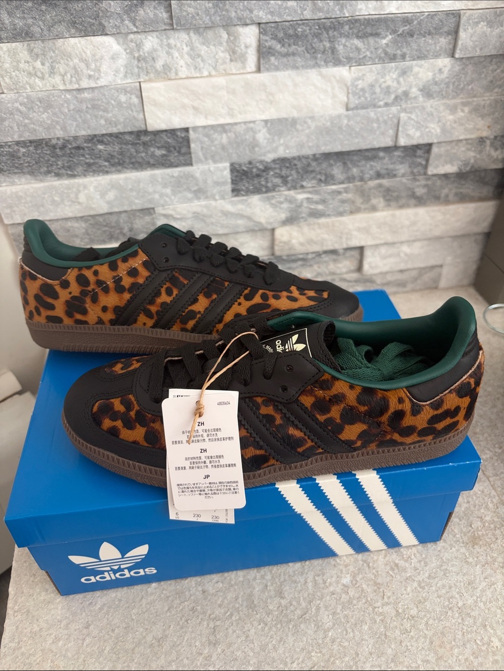 Adidas originals Samba leopard women's sneakers new in box